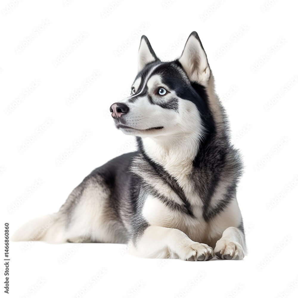 Husky dog isolated on white background Husky dog isolated on white background