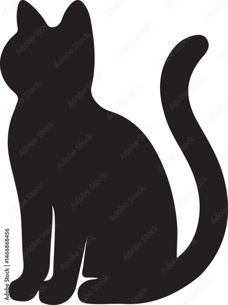 Naklejka premium cat silhouette