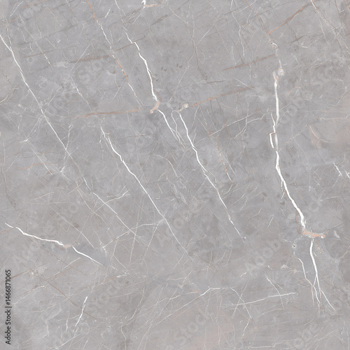 Light Grey Marble Texture with White and Copper Veins