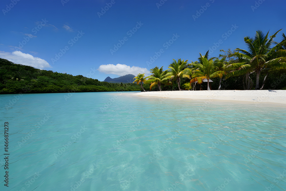 Fototapeta premium tropical beach with turquoise water