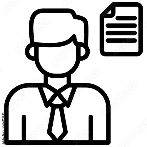 presenter line icon