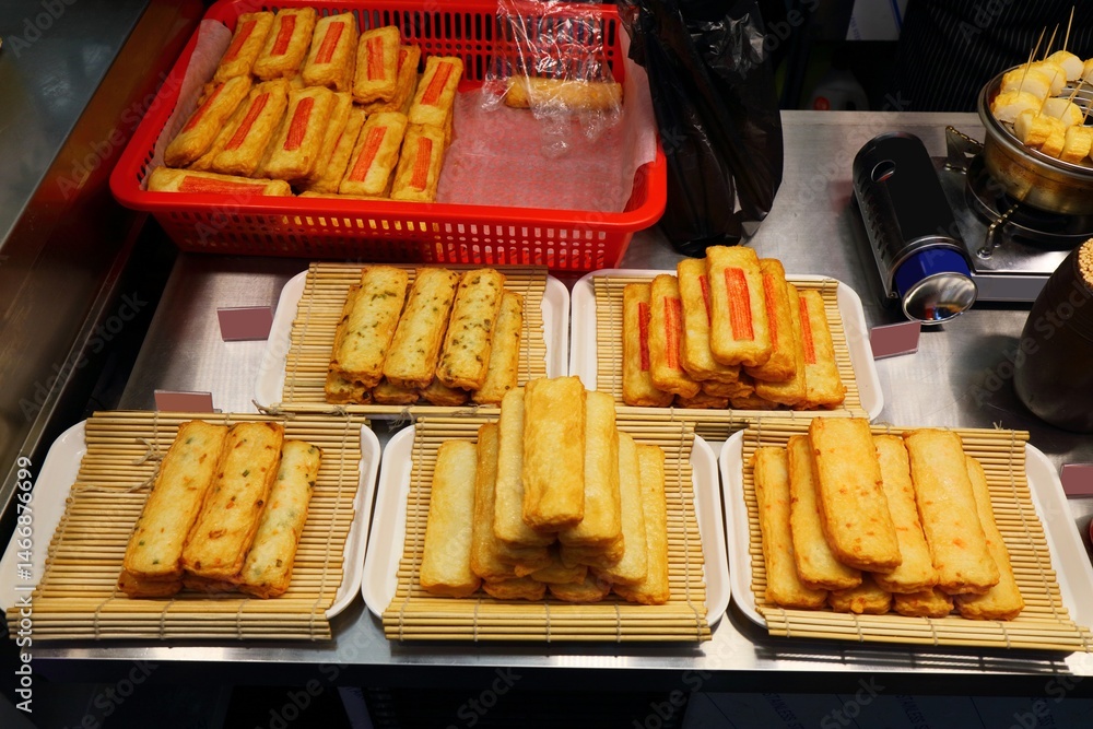 Korean street food - eomuk fish cake