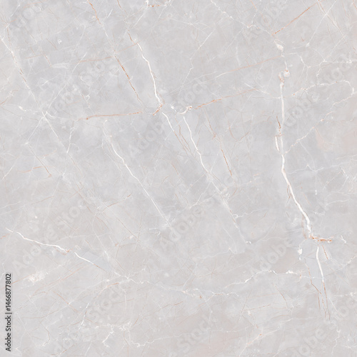 White Marble Texture with Soft Beige and Copper Veins