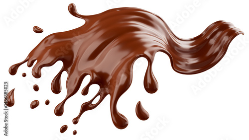 melted chocolate dripping