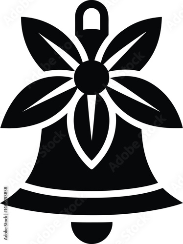 Bellflower Icon Silhouette Vector Illustration