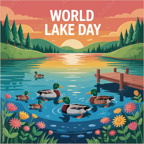 Celebrate lakes’ beauty, protect ecosystems, raise awareness, inspire conservation, cherish freshwater resources.
