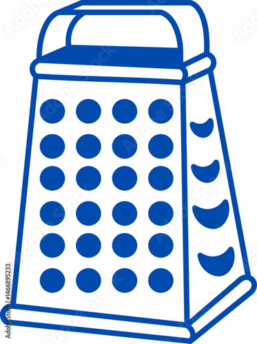 Kitchen box grater icon