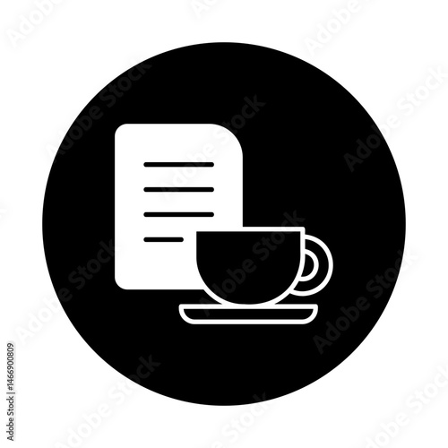 coffee cup with learning notes