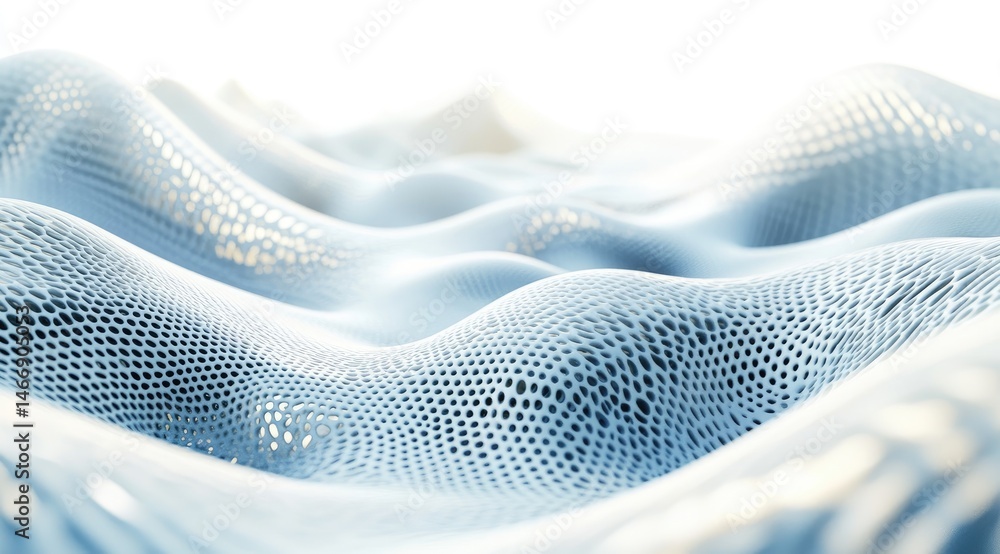 Abstract light-blue undulating textured surface Abstract light-blue undulating textured surface