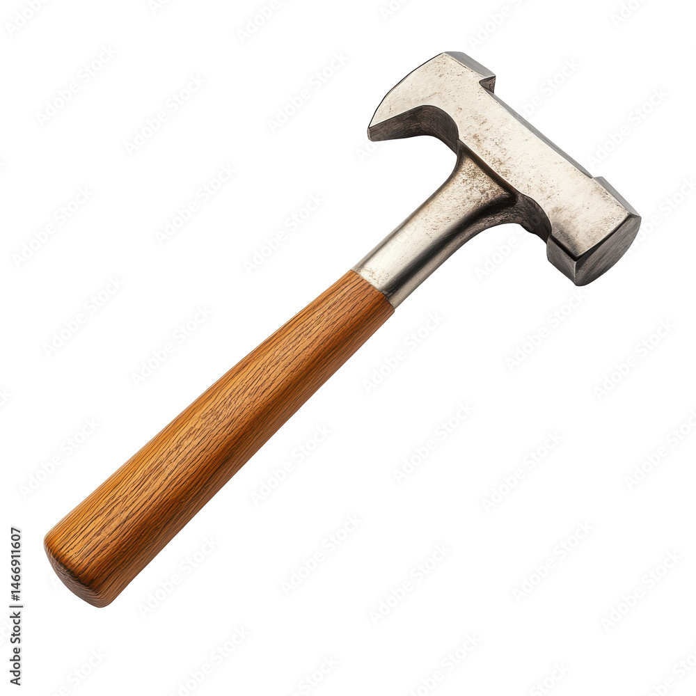 High-quality hammer with wooden handle for construction and DIY projects, perfect for home improvement tasks and repairs. on transparent background High-quality hammer with wooden handle for construction and DIY projects, perfect for home improvement tasks and repairs. on transparent background