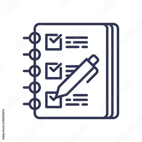 Checklist with pen symbolizes thorough evaluation and organization.