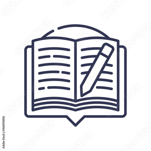 Open book with pencil symbolizes systematic tracking and documentation.