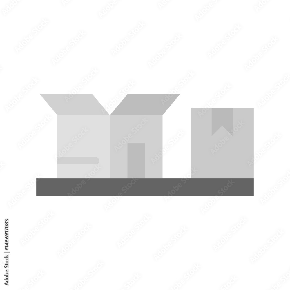 Cardboards icon vector image. Suitable for mobile apps, web apps and print media. Cardboards icon vector image. Suitable for mobile apps, web apps and print media.