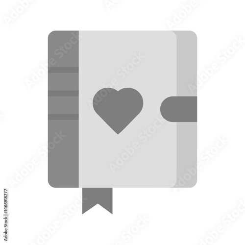 Diary icon vector image. Suitable for mobile apps, web apps and print media.