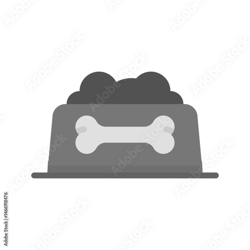 Dog Food icon vector image. Suitable for mobile apps, web apps and print media.