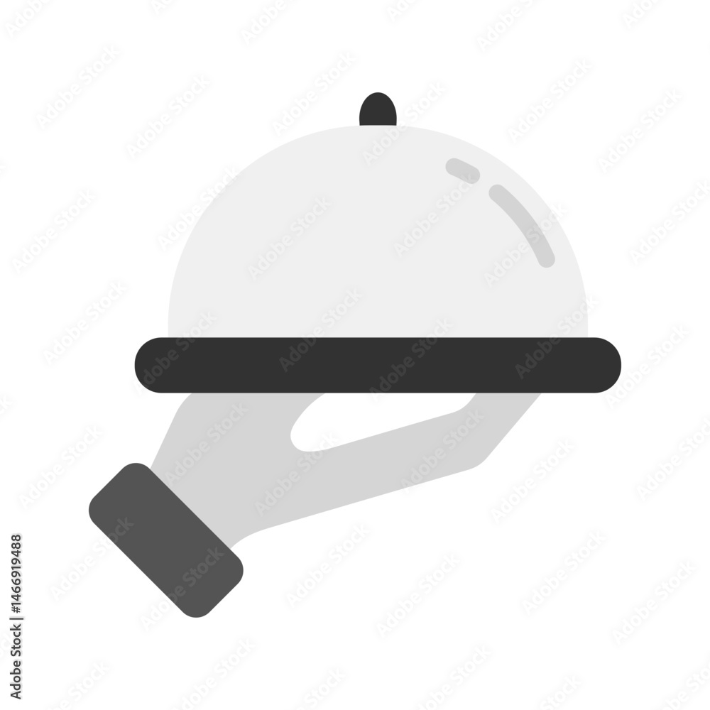 Fototapeta premium Food Tray icon vector image. Suitable for mobile apps, web apps and print media.