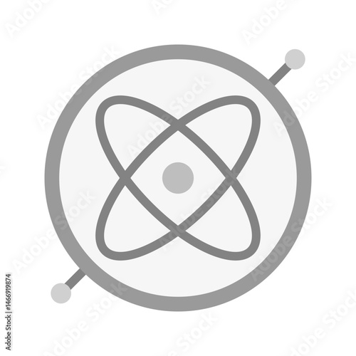 Gyroscope icon vector image. Suitable for mobile apps, web apps and print media.