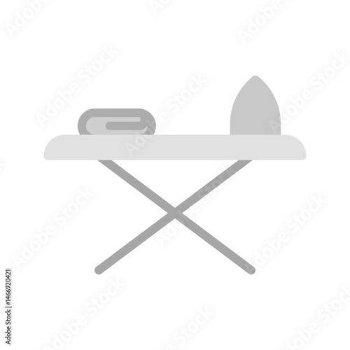 Iron Table icon vector image. Suitable for mobile apps, web apps and print media.