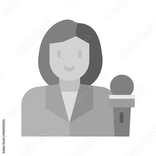 Journalist icon vector image. Suitable for mobile apps, web apps and print media.