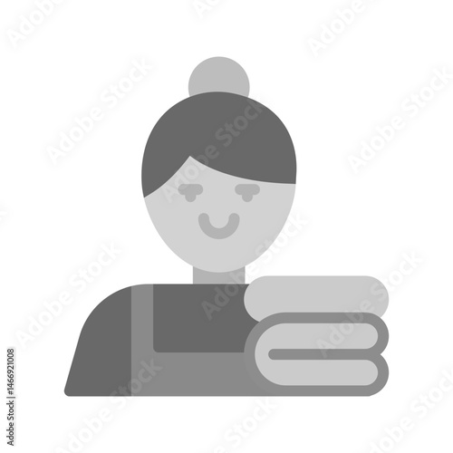 Maid icon vector image. Suitable for mobile apps, web apps and print media.