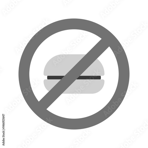 Free Download No Food icon vector image. Suitable for mobile apps, web apps and print media. - GFXLoad