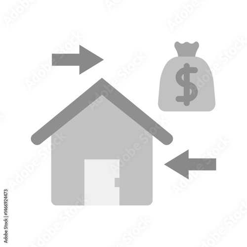 Refinancing icon vector image. Suitable for mobile apps, web apps and print media.