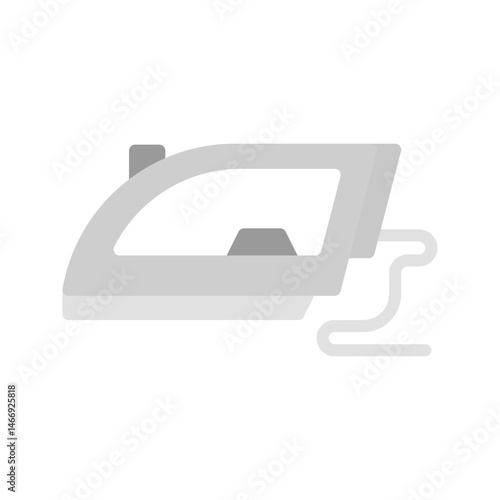 Steam Iron icon vector image. Suitable for mobile apps, web apps and print media.