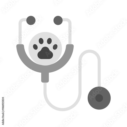 Stethoscope icon vector image. Suitable for mobile apps, web apps and print media.