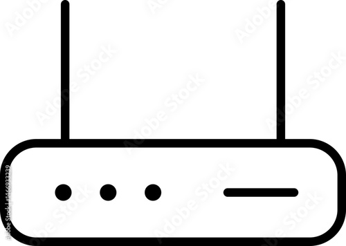 internet router modem outline icon illustration