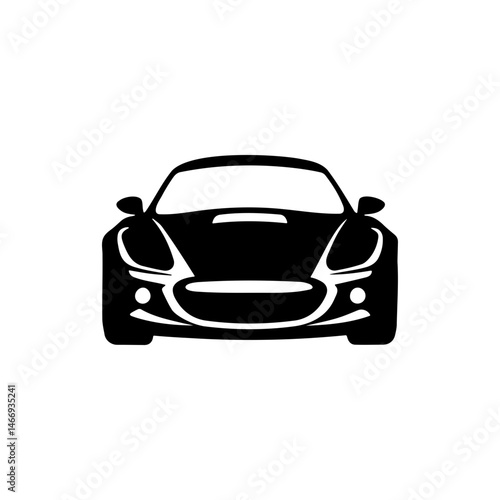Stylish Sports Car Icon for Automotive Brands & Project