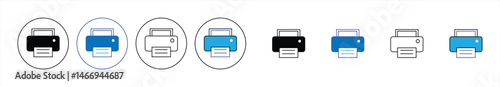 print icon, printer icon. vector illustration