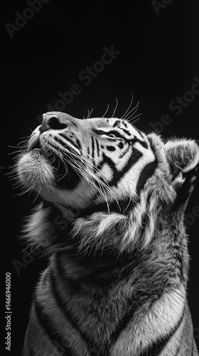 white tiger portrait