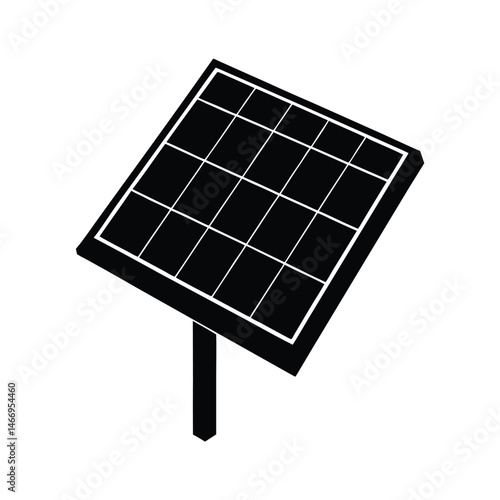 Single Solar Panel Vector Art