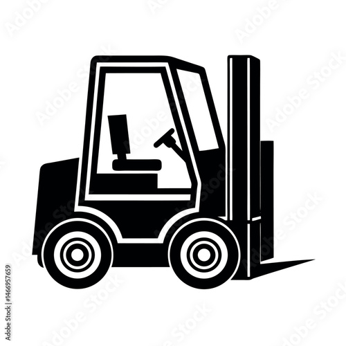 forklift Vector silhouette