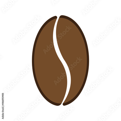 Coffee beans isolated on white background