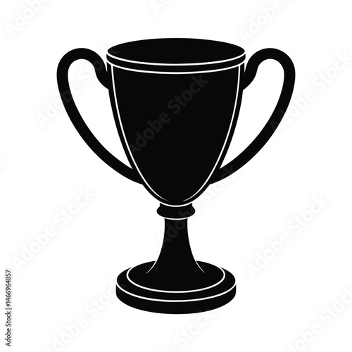 Trophy Cup Vector Silhouette