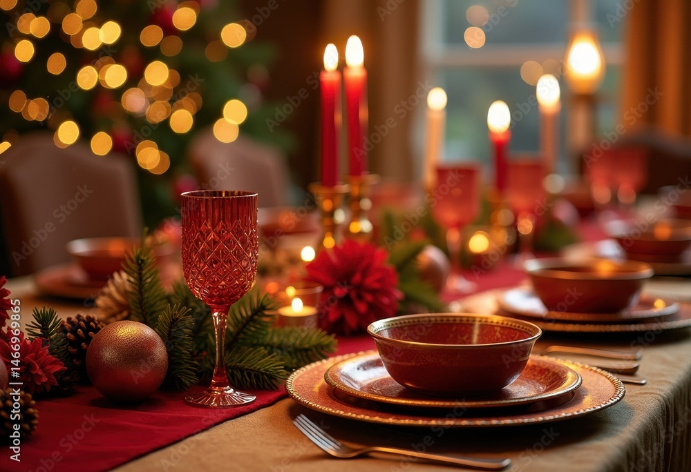 colorful holiday lights framing festive table setup elegant decorative warm glow, centerpiece, dinnerware, celebration, ornament, atmosphere, dining colorful holiday lights framing festive table setup elegant decorative warm glow, centerpiece, dinnerware, celebration, ornament, atmosphere, dining