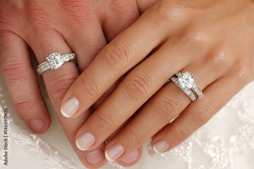Joined Hands, Forever Hearts A Glimpse of Love's Promise with Wedding Bands Joined Hands, Forever Hearts A Glimpse of Love's Promise with Wedding Bands