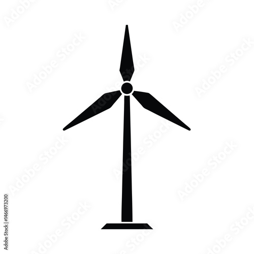 Wind Turbine Blades Vector Art
