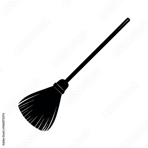 broom isolated on white