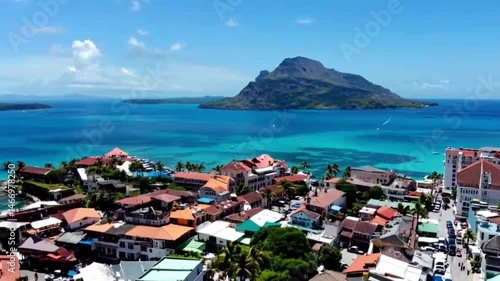High-Altitude Drone Journey Showcasing Saint Lucia’s Coastal Paradise, Lush Greenery, and Stunning Caribbean Landscape