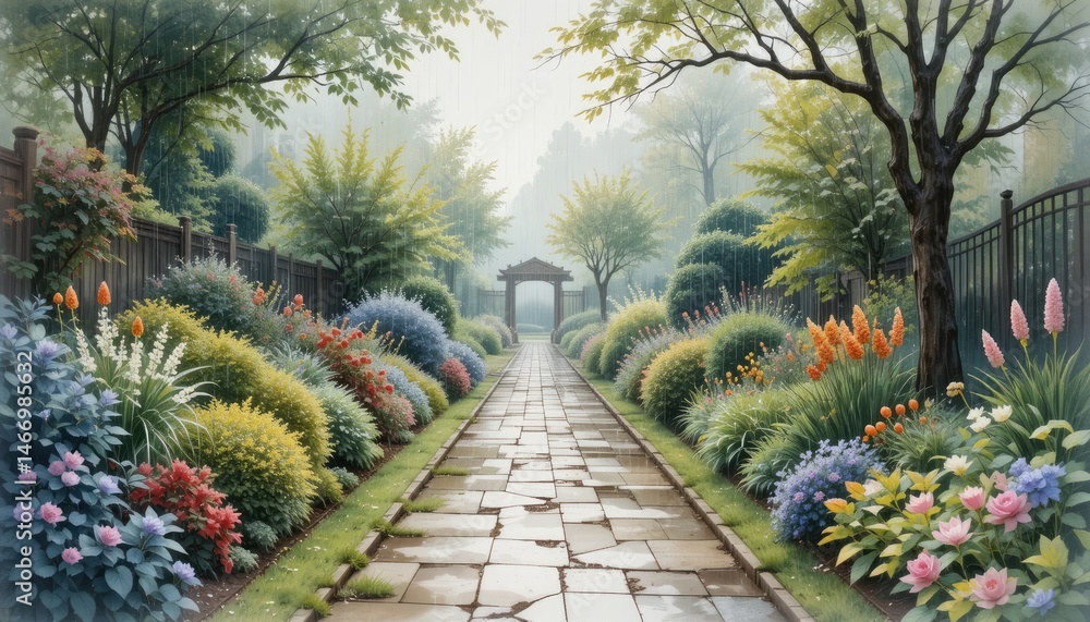 Obraz premium path in the park