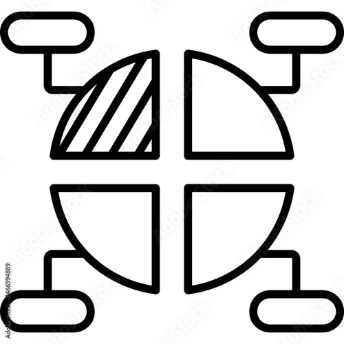 Piechart Infographics Icon