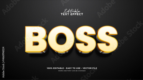 Editable golden 3d text effect, exclusive text style effect