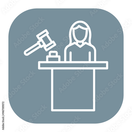 Judge Female Icon