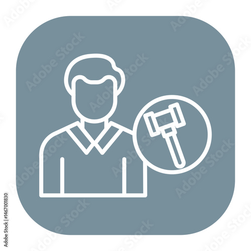 Public Defender Male Icon