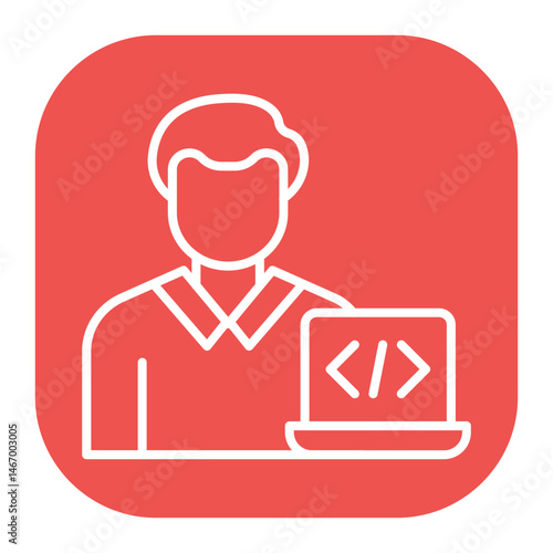 Developer Male Icon