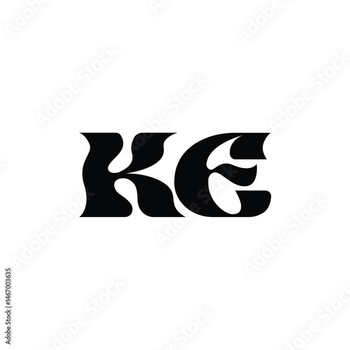 KE monogram logo design letter text name symbol monochrome logotype alphabet character simple logo