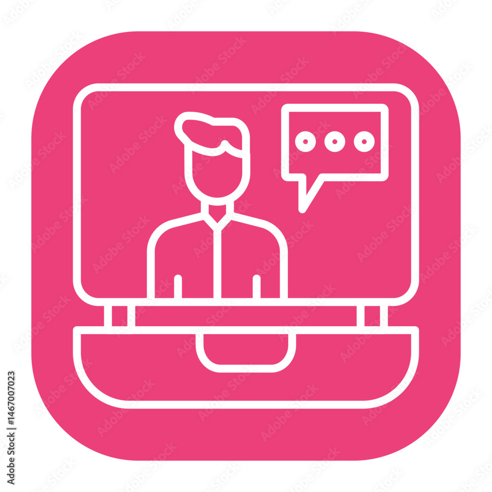 Obraz premium Webinar Icon