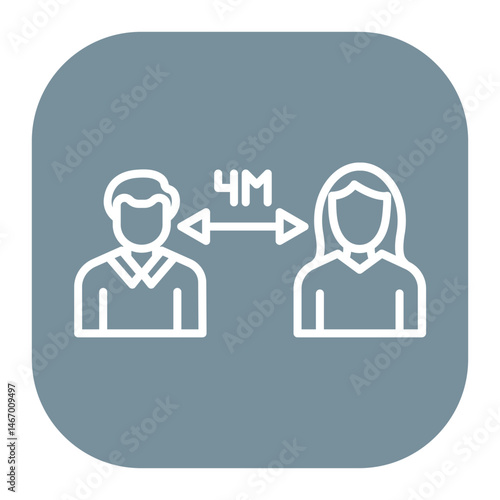 Social Distancing Icon